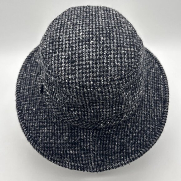 Tilley Winter Hat Tilley Endurables Wool Size 7 3/8 Tweed Charcoal Ear Flaps - Picture 7 of 8